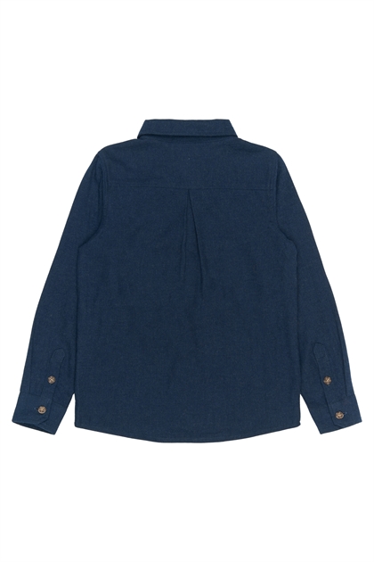 The New Skjorte Rick - Navy Blue Melange 